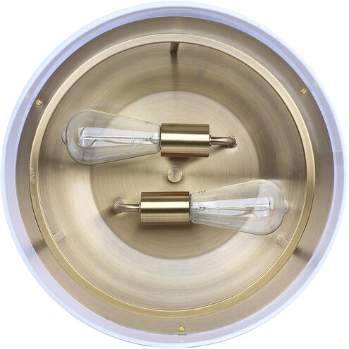 Bonnie 2 Light 15 inch Gold Flush Mount Ceiling Light
