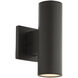 Cylinder LED 9.42 inch Bronze Outdoor Wall Light