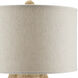 Karnak 30.5 inch 150 watt Natural and Satin Black Table Lamp Portable Light, Barry Goralnick Collection