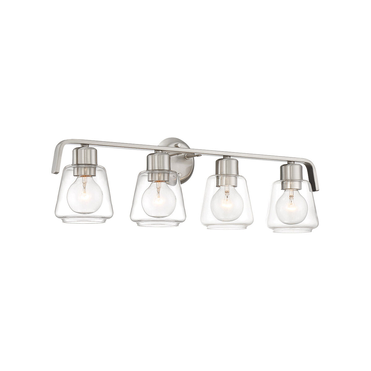 Riley 4 Light 28.5 inch Satin Platinum Bath Bar Wall Light