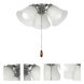 San Gabriel LED Satin Nickel Ceiling Fan Light Kit