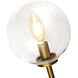 Alora Mood Cassia 2 Light 6 inch Aged Gold Bath Vanity Light Wall Light in Clear Glass Shade
