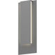 Reveal LED 19 inch Textured Gray Indoor-Outdoor Sconce, Inside-Out