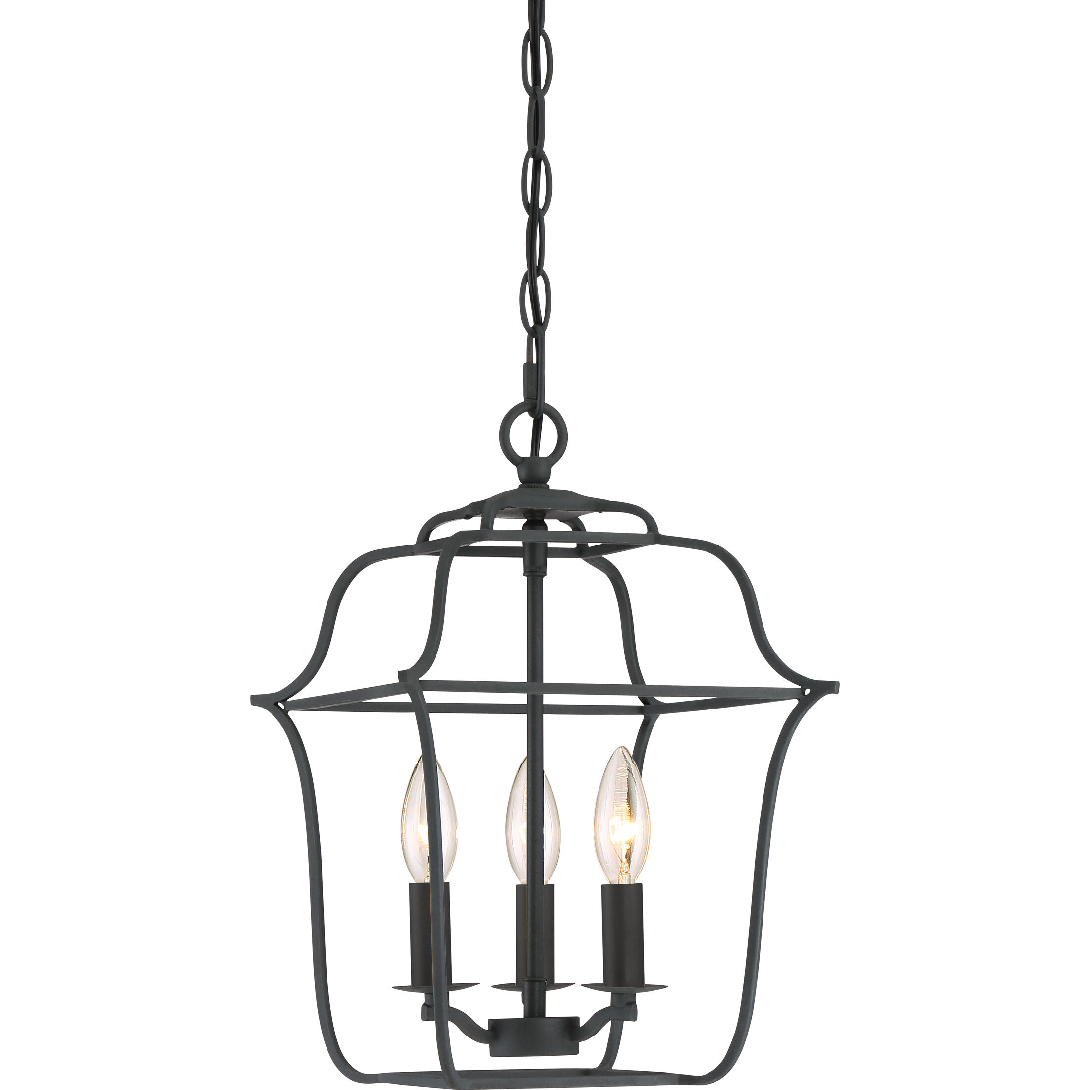 Gallery 3 Light 10 inch Royal Ebony Foyer Pendant Ceiling Light