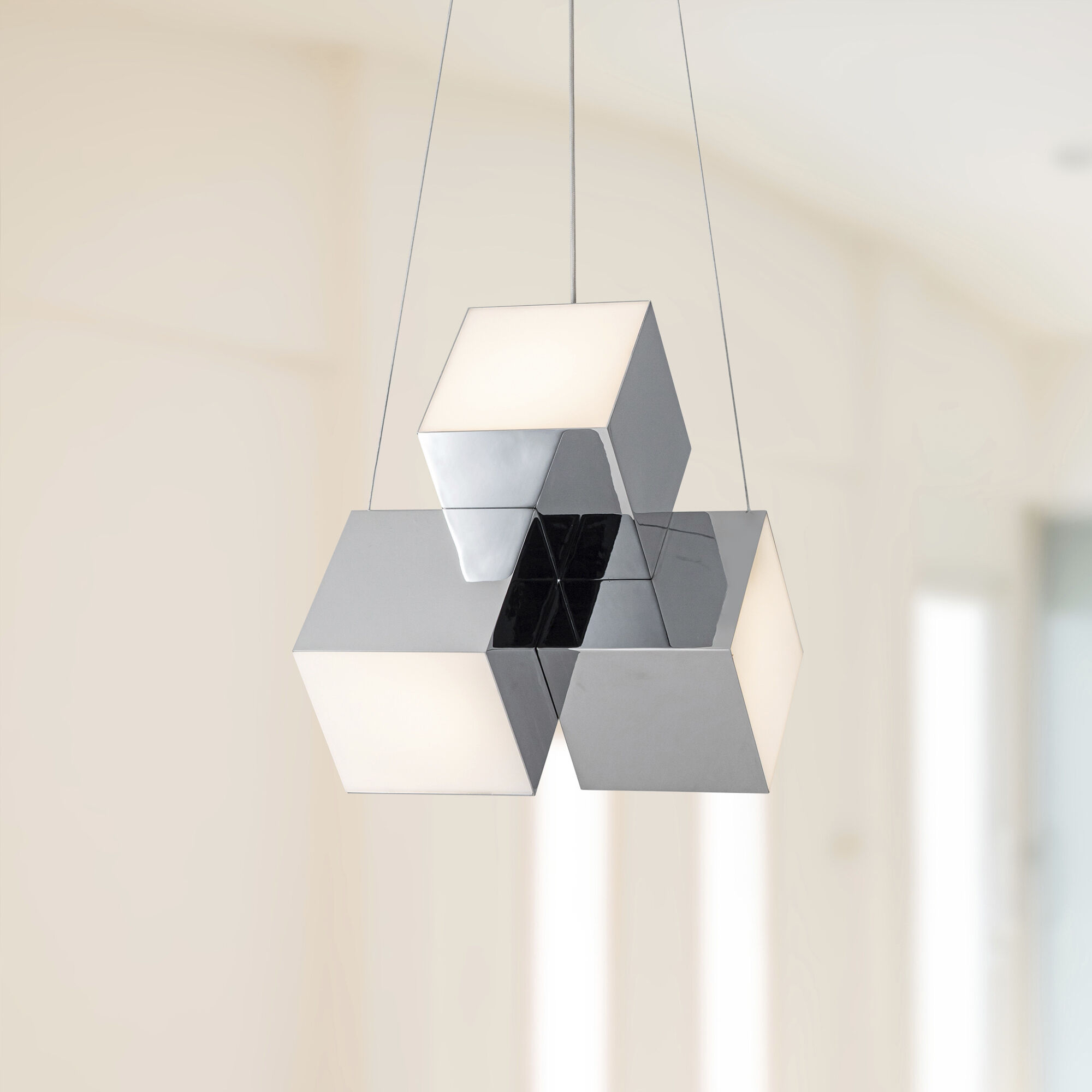 Tetra Pendant Ceiling Light in Chrome