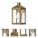 Nyack 1 Light 10.5 inch Antique Brass Outdoor Wall Lantern