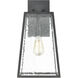 Meditterano 1 Light 18 inch Matte Black Outdoor Sconce
