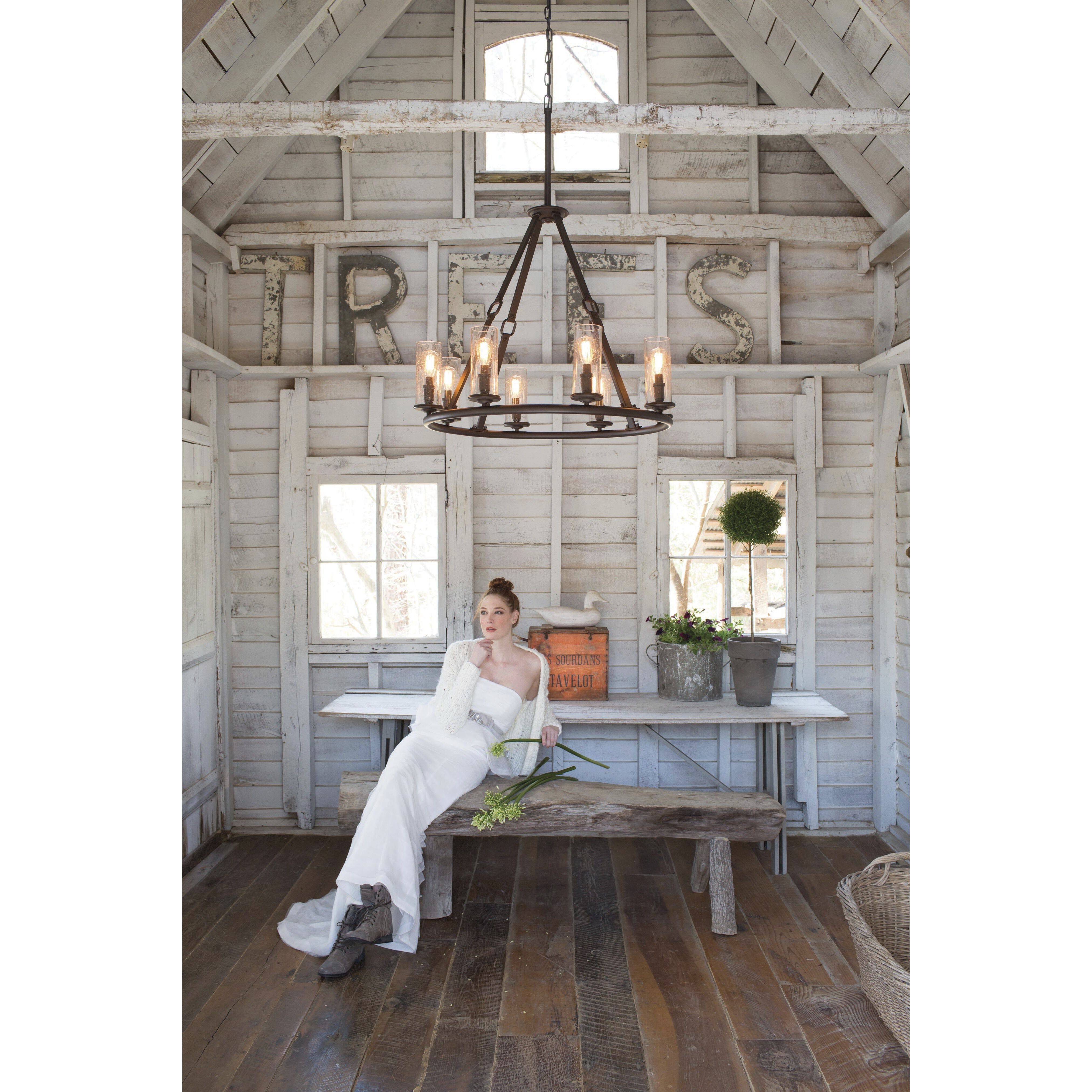 Dakota 8 Light 31.5 inch Oil Rubbed Bronze Indoor Chandelier Ceiling Light