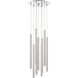 Forest LED 16 inch Chrome Chandelier Ceiling Light