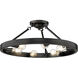 Castile 6 Light 24 inch Matte Black Semi-Flush Mount Ceiling Light