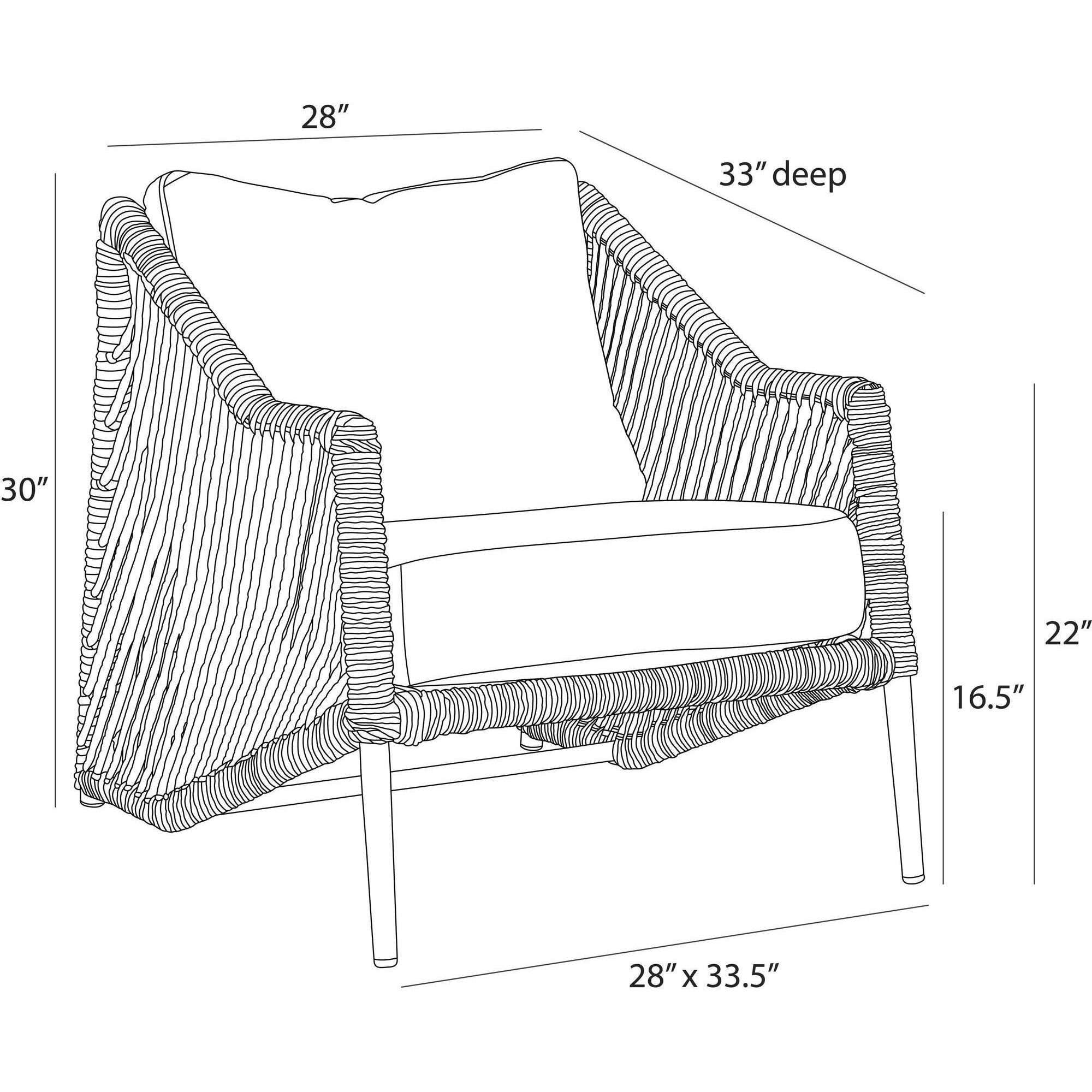Kiki Pearl and Tan with Beige Outdoor Chair