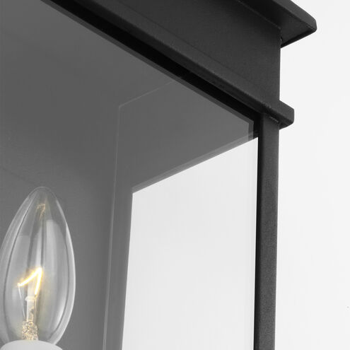 C&M by Chapman & Myers Cupertino 1 Light 13.13 inch Textured Black Outdoor Wall Lantern