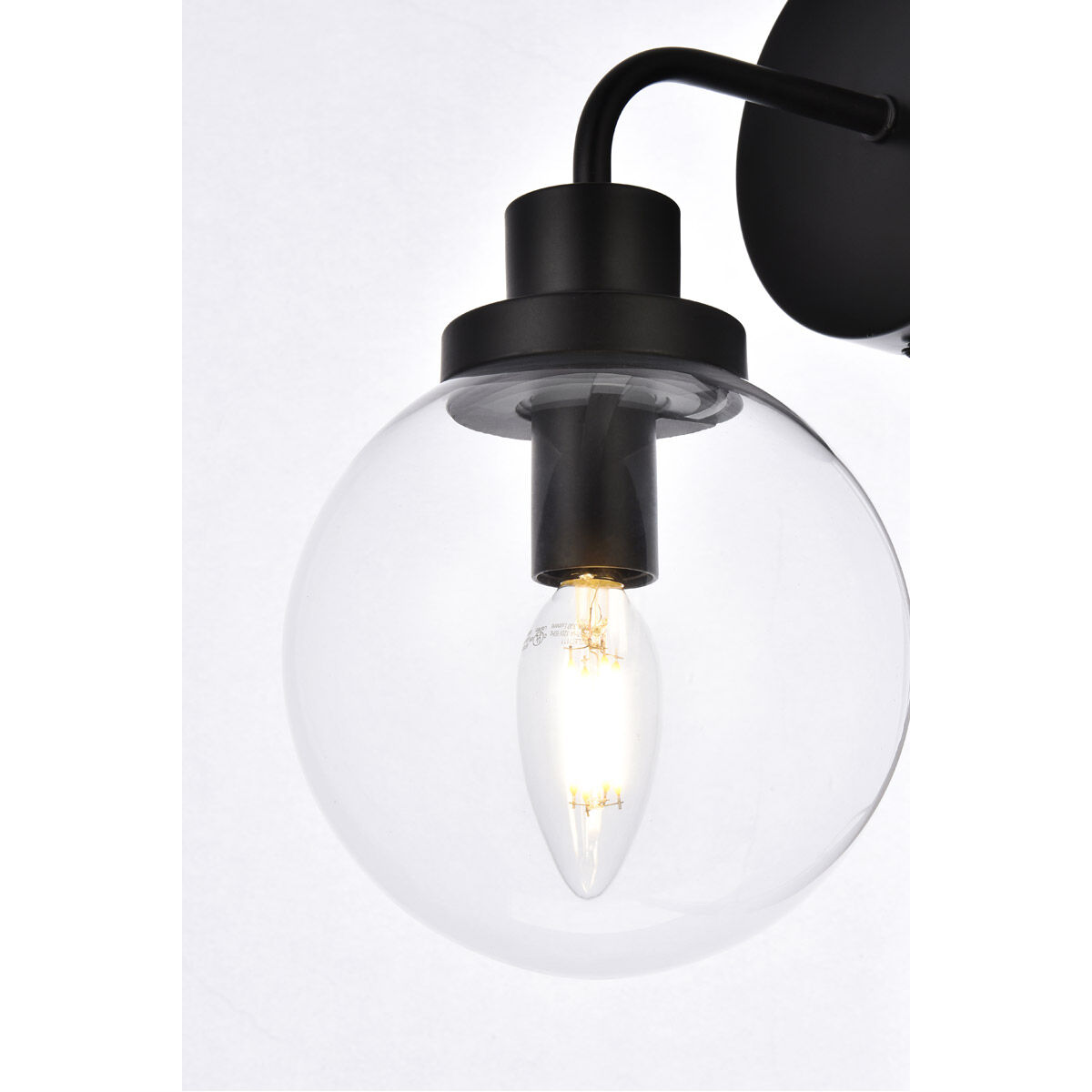 Hanson 1 Light 9 inch Black Bath Sconce Wall Light