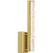 Stagger LED 4.3 inch Brass Wall Light