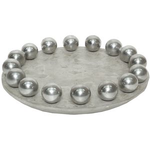 Ball Waxed Concrete with Aluminum Tray