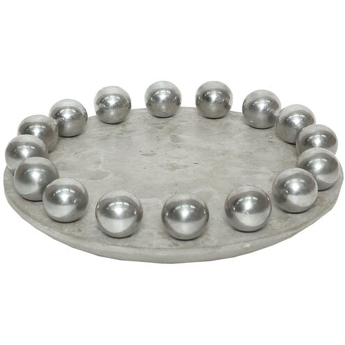 Ball Waxed Concrete with Aluminum Tray
