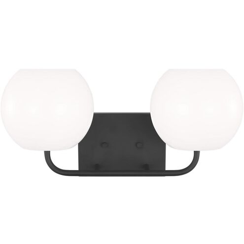 Rory 2 Light 18 inch Midnight Black Wall Bath Fixture Wall Light