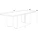Giulietta 90.5 X 39.5 inch Dark Brown Dining Table