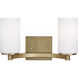 Hettinger 2 Light 13.5 inch Satin Brass Wall Bath Fixture Wall Light