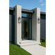 Madison 1 Light 20.75 inch Matte Black Outdoor Sconce in Seedy Glass