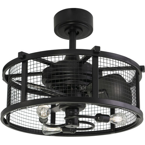 Humboldt 6.1 inch Black with Black-Dark Bronze Blades Ceiling Fan