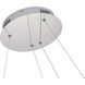 Canada LED 24 inch Chrome LED Chandelier Ceiling Light