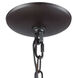 Loftin 6 Light 19 inch Oil Rubbed Bronze with Satin Brass Chandelier Ceiling Light