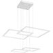 Squared LED 30.5 inch White Pendant Ceiling Light
