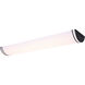 Glamour LED 11.26 inch Black Linear Flush Mount Ceiling Light