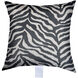 Dann Foley 24 inch Black and White Zebra Pattern Decorative Pillow
