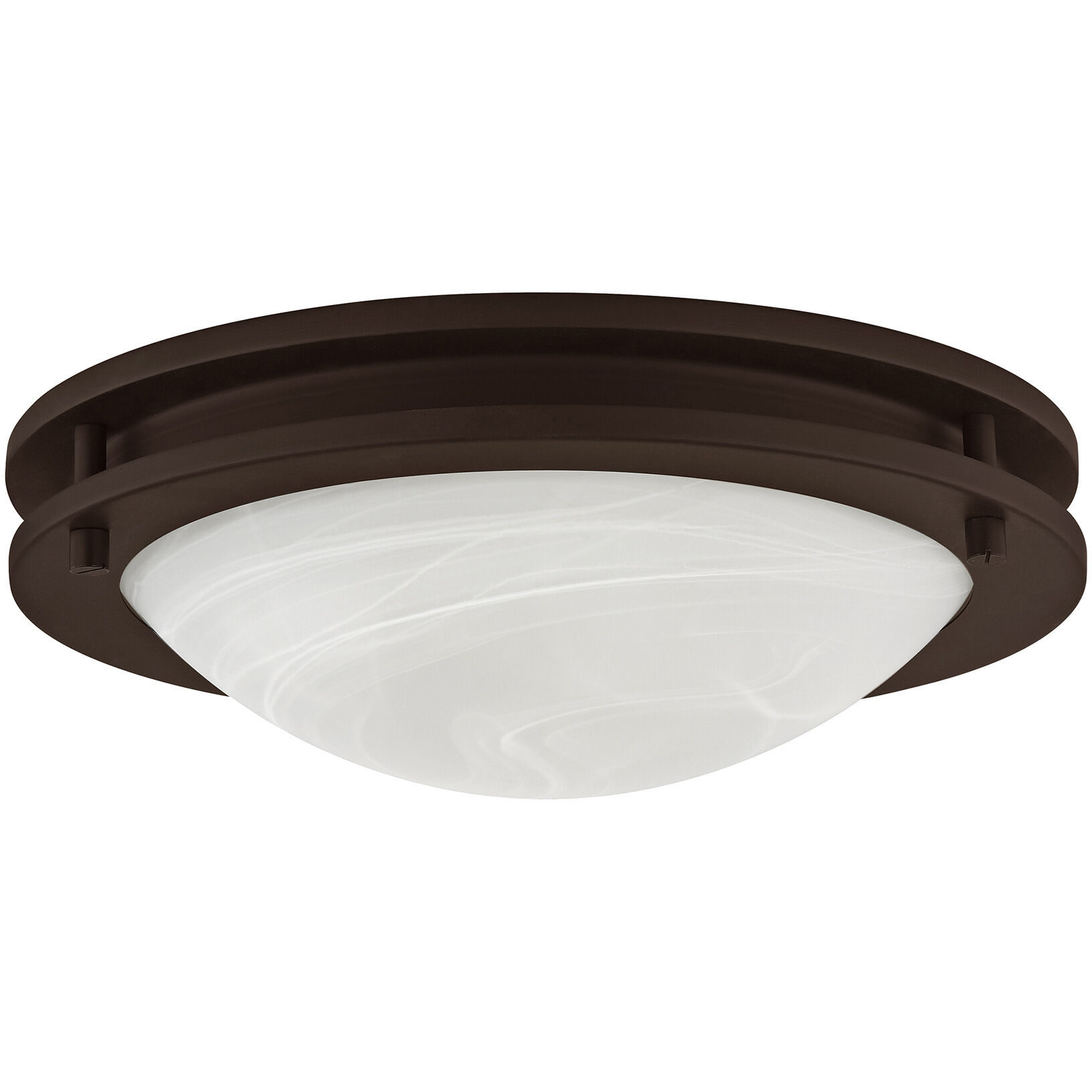 Ariel 2 Light 11 inch Bronze Flush Mount Ceiling Light