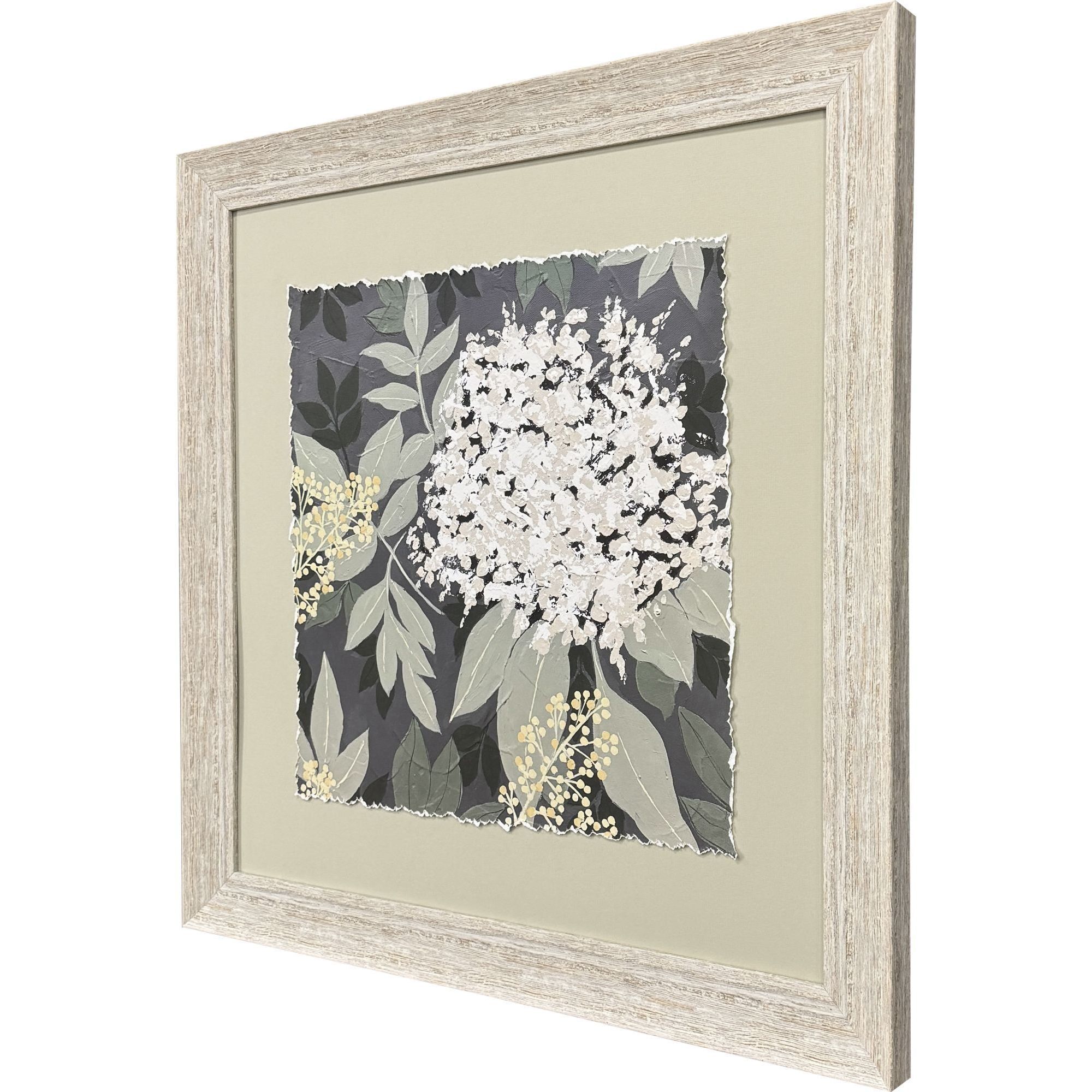 My Garden Green and White and Black Framed Art, Propac