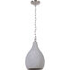 Bejamin 1 Light 9 inch Brushed Polished Nickel Mini Pendant Ceiling Light