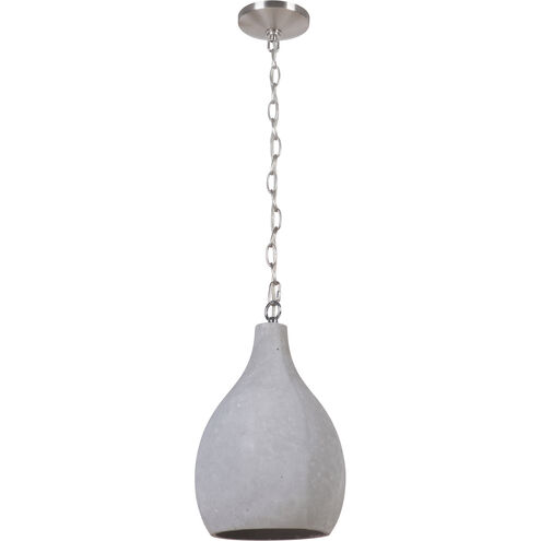 Bejamin 1 Light 9 inch Brushed Polished Nickel Mini Pendant Ceiling Light