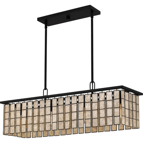 Seigler 4 Light 34 inch Matte Black Island Light Ceiling Light