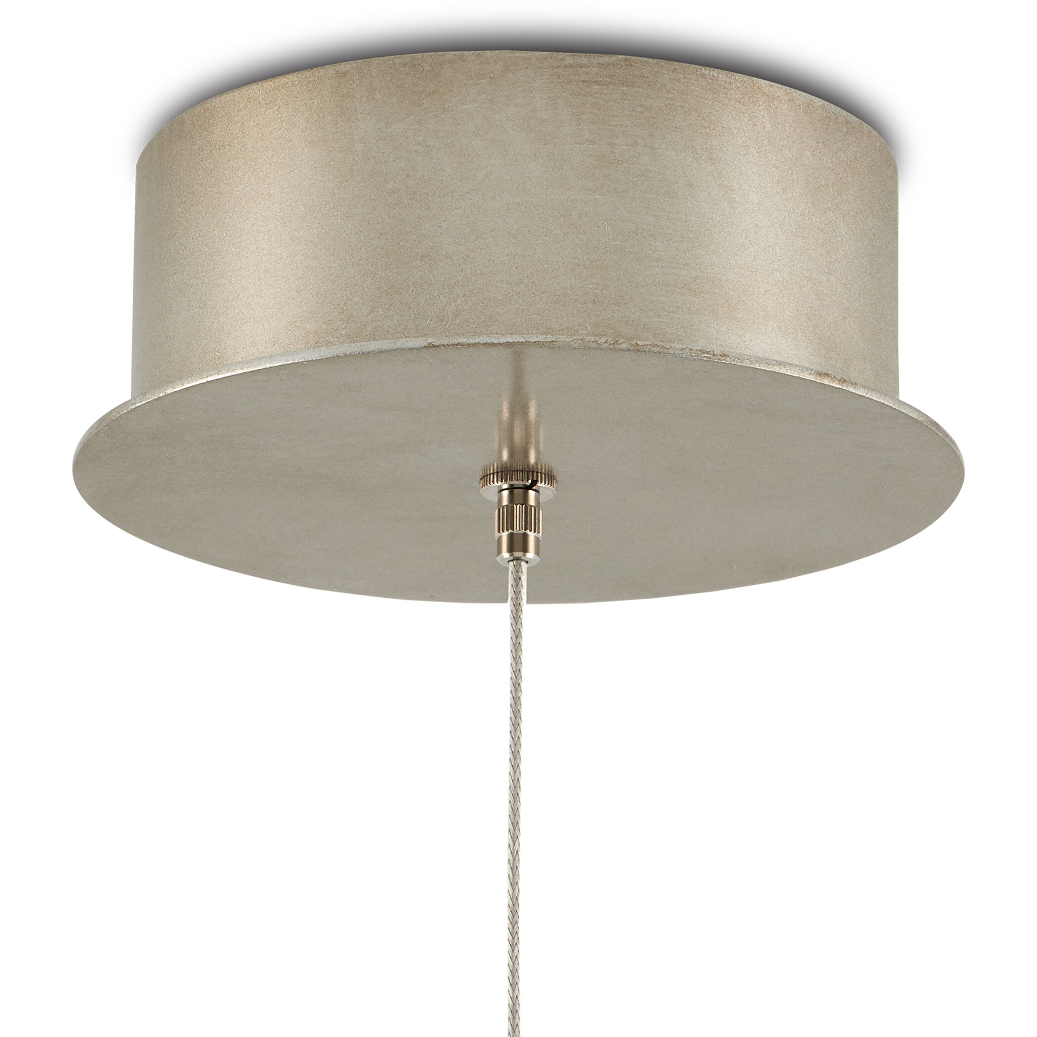 Posh 1 Light 5.5 inch White/Silver Multi-Drop Pendant Ceiling Light
