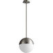 Mondo LED 12 inch Satin Nickel Pendant Ceiling Light