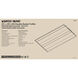 Brentwood LED 24 inch White Troffer Ceiling Light, Double Basket