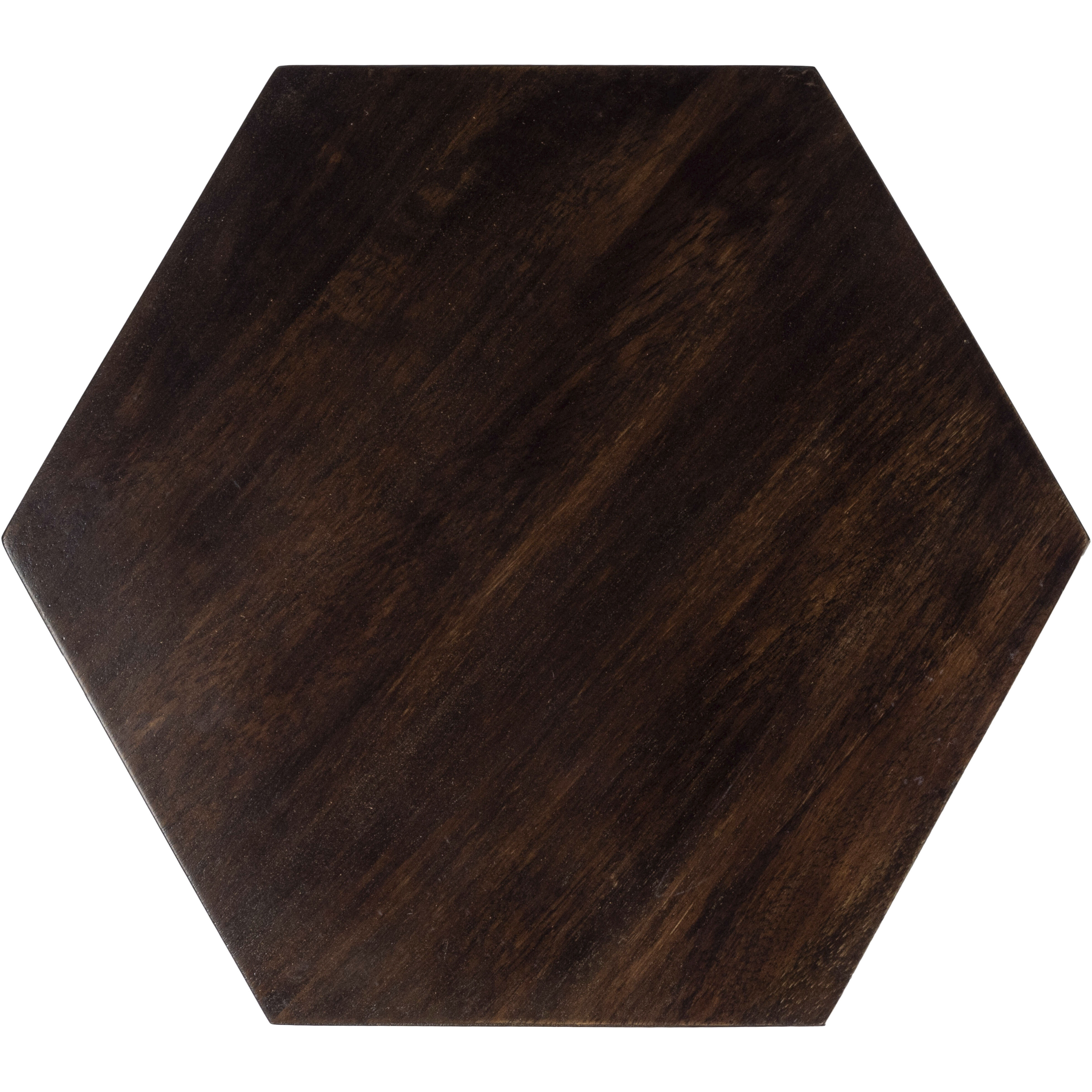 Gulchatai Wood & Gold Finish End or Side Table