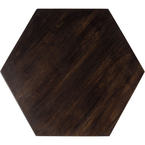 Gulchatai Wood & Gold Finish End or Side Table