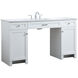 Cooper 60 X 19 X 34 inch White Vanity Sink Set