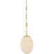Nell 1 Light 8.25 inch Aged Brass Pendant Ceiling Light