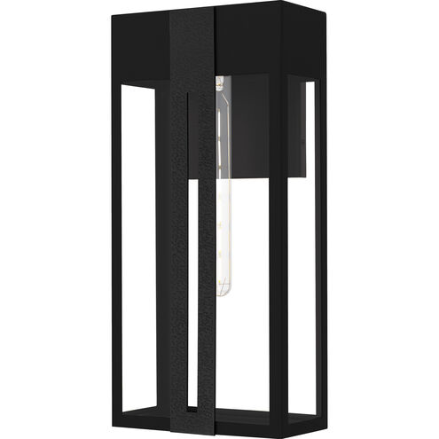 Boswell 1 Light 20 inch Matte Black Outdoor Wall Lantern, Large