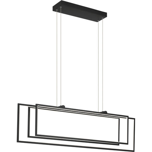 Jestin LED 5.75 inch Matte Black Chandelier Ceiling Light, Single