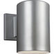 Outdoor Cylinders LED 7.25 inch Painted Brushed Nickel Outdoor Wall Lantern