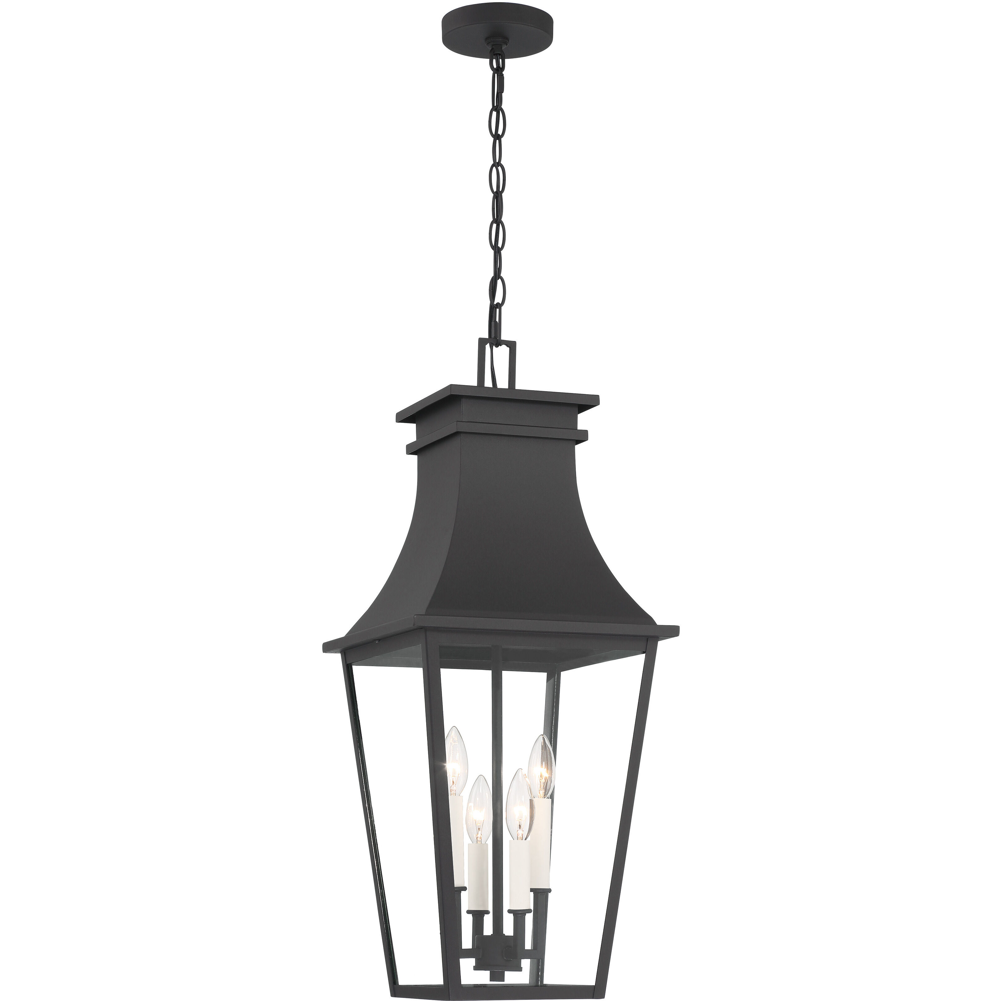 Gloucester 4 Light 12 inch Sand Coal Outdoor Chain Hung, The Great Outdoors