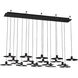 Sean Lavin Eaves LED Nightshade Black Chandelier Ceiling Light, Integrated LED