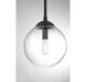 Industrial 1 Light 8 inch Matte Black Mini-Pendant Ceiling Light