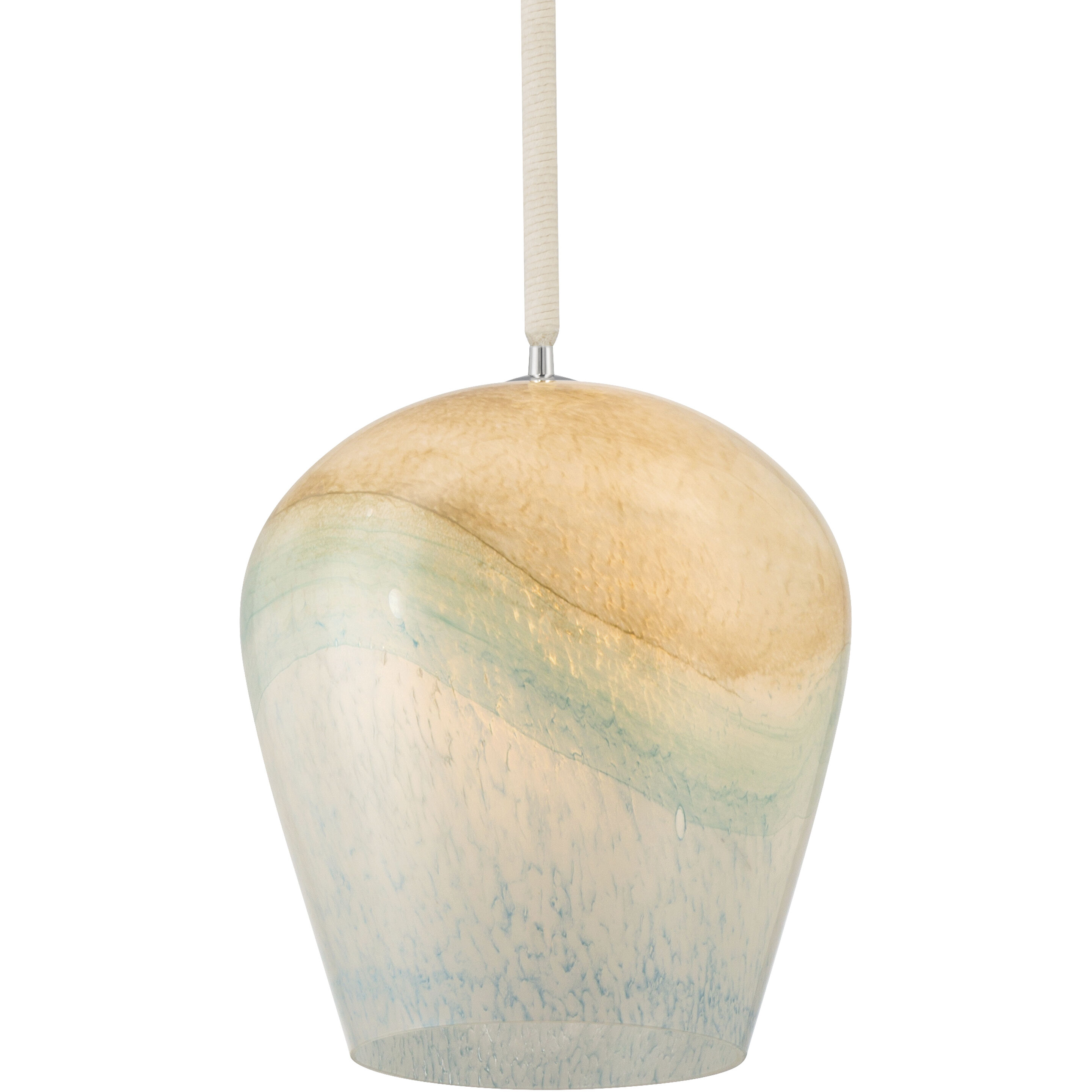 Sandrelle 1 Light 12.75 inch Polished Nickel Pendant Ceiling Light