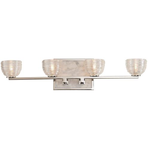 Bianco LED 25 inch Polished Nickel Bath Vanity Wall Light